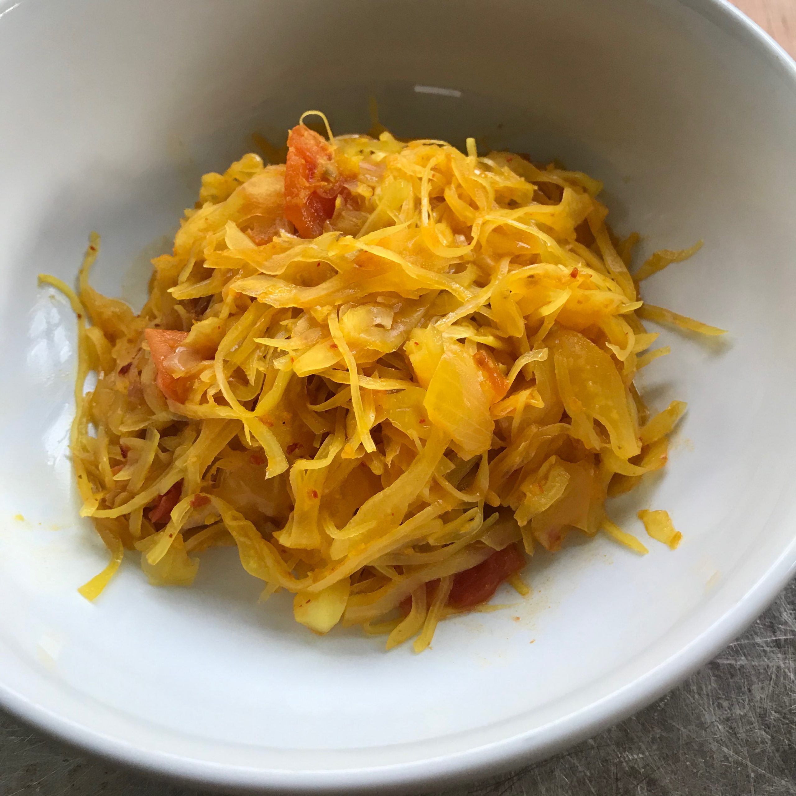 recette : chou & carottes sautées épicés